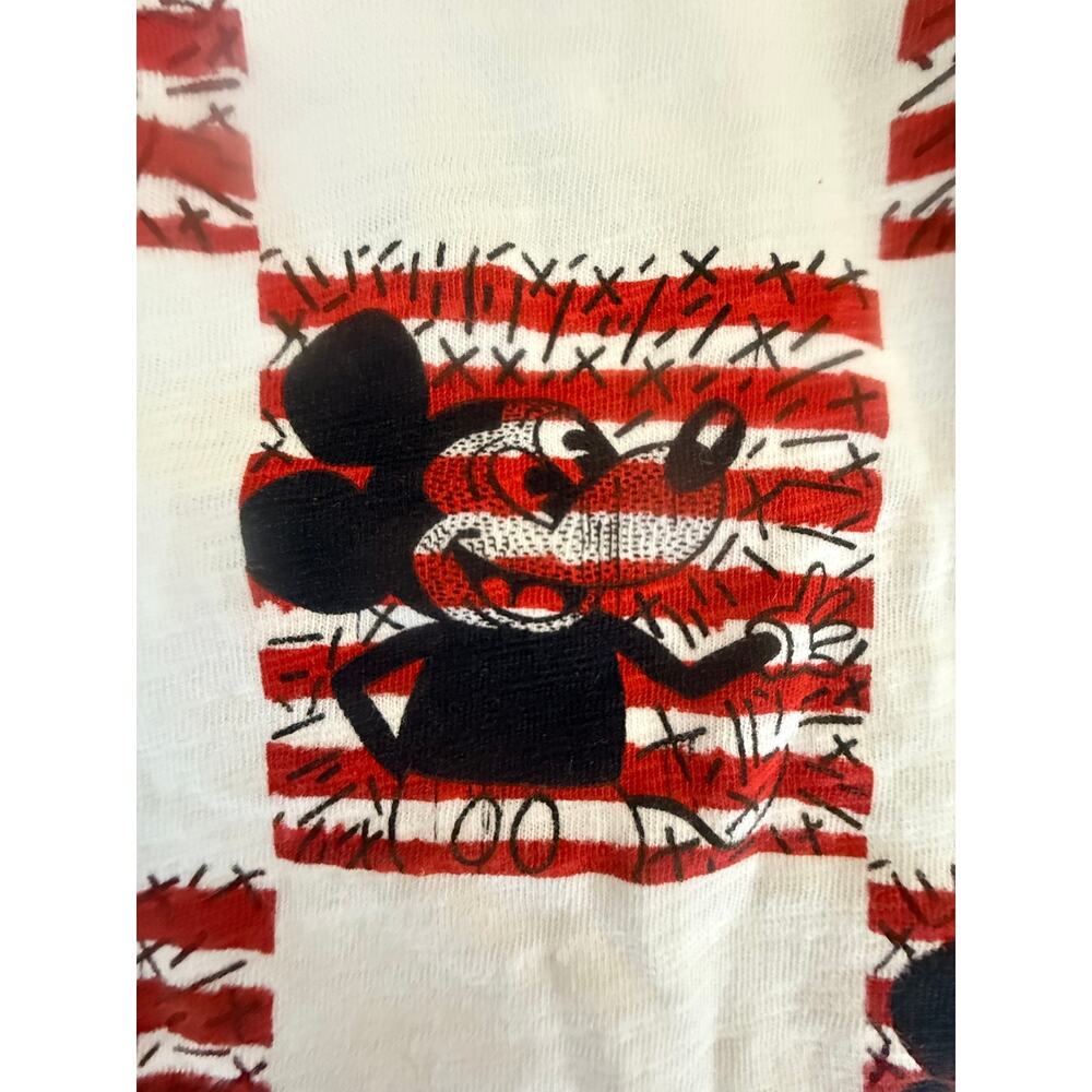 Diamond Supply Disney Mickey Mouse X Keith Haring T- Shirt Mens S/M - NWOT
